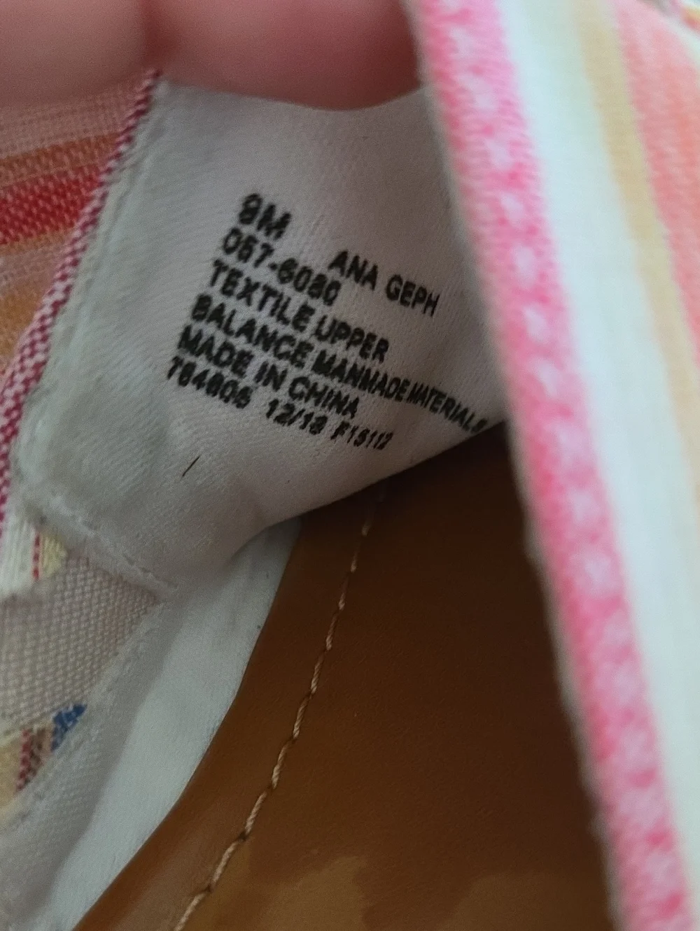 Women's A.N.A. Woven Bow Striped Sandals Slides Sz 9
